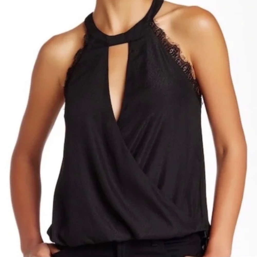 ASTR Tank with Lace Detail